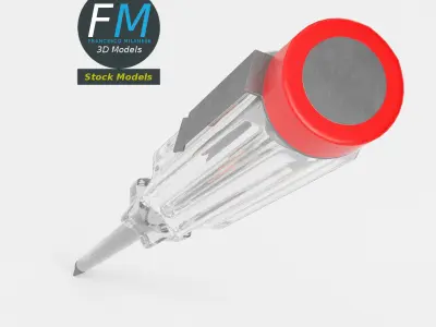 Test light screwdriver 3D model
