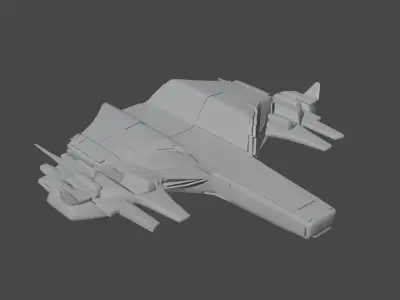 21 spaceship base meshes  3D model