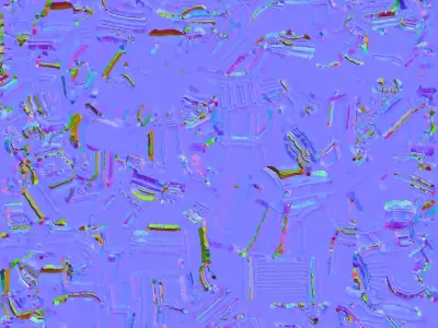 Futuristic Green Pistol 3D model