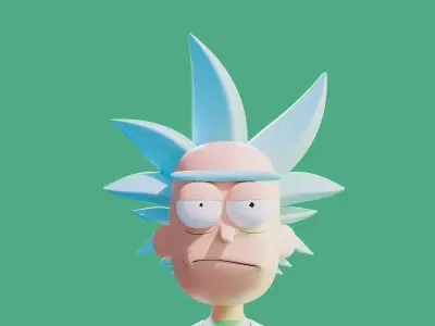 Rick Sanchez  RICK AND MORTY 3D model