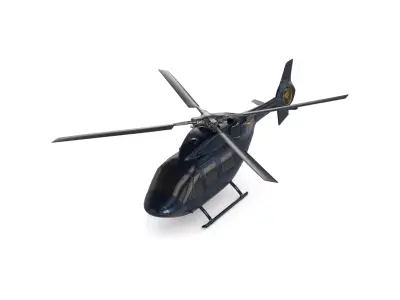 Medium Helicopter 3D model 2