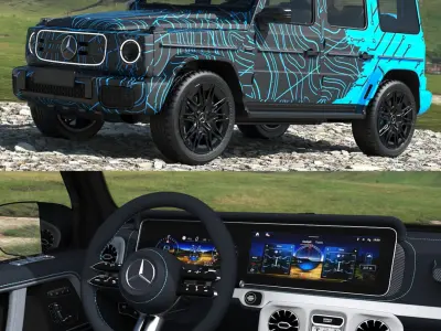 Mercedes-Benz G580 with Dynamic Pattern 3D model