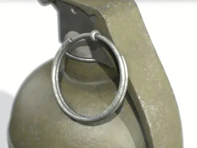 American Frag hand grenade M67 3D model