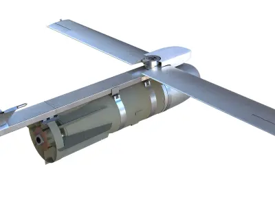 FAB-3000 with UMPK Russian Glide Bomb 3D model