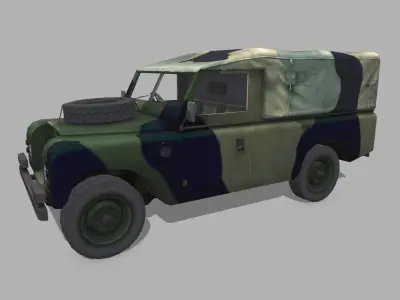 Land Rover 1980 Low-poly 3D model