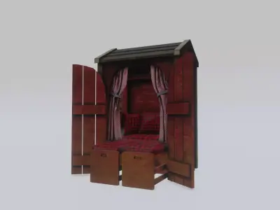 Home just you and me Low-poly 3D model