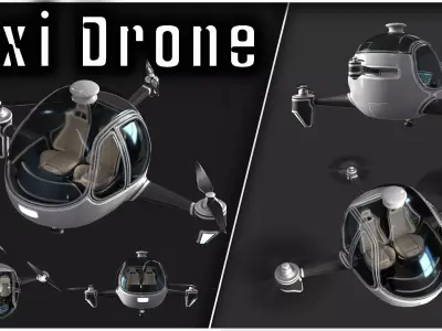 Taxi Drone 3D model