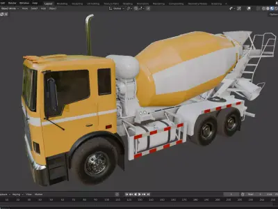 Vehicles pack  Low-poly 3D model