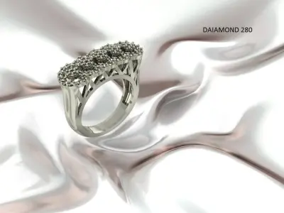 40 MODERN DIAMOND RING FOR WOMENS IN TURKEY DESIGNS 3DM DETAILS 3D print model