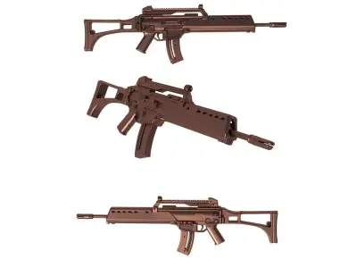 HK G36  -  rifle 3D print model