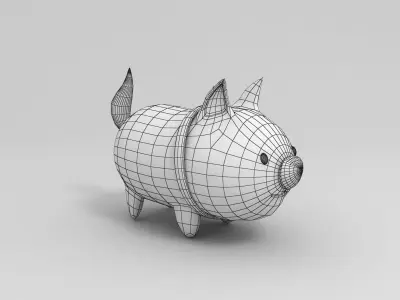 Cartoon Dog  3D model