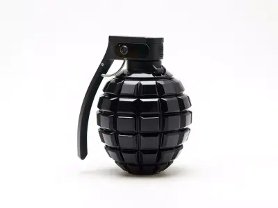 Black Grenade model pack Low-poly 3D model