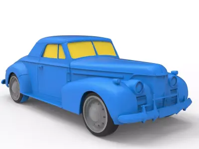 Oldsmobile 80 1939 Classic Car 3D print model