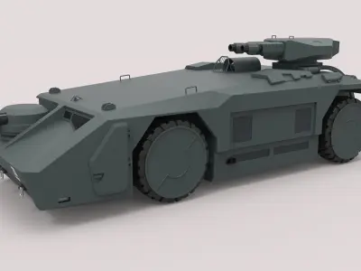 Armored personnel carrier M577 from the movie Aliens 3D model