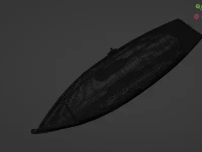 Wood Boat Low-poly 3D model by DIL3Dstudio