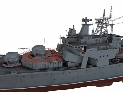 Udaloy-class destroyer Low-poly 3D model