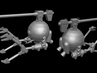 RB-79 Ball - Mobile Suit Gundam 3D model