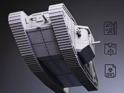 Mark IV Heavy Tank RoZ 3D print model