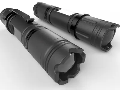 Flashlight M6 Low-poly 3D model