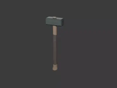 Low poly Hammer Low-poly 3D model purchase