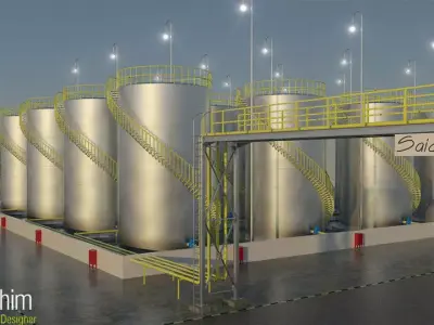storage tanks 3D models  Free 3D model
