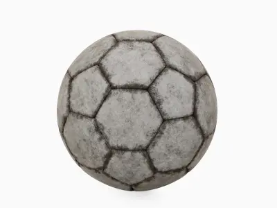 Dirty Soccer Ball 02 3D model