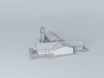 Church Santa Luzia Free 3D model