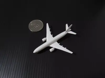 Boeing 777-200 - Miniature Free 3D print model purchase