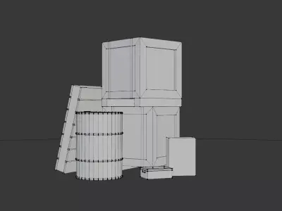 Indie Pack 1 - Props Warehouses Low-poly 3D model