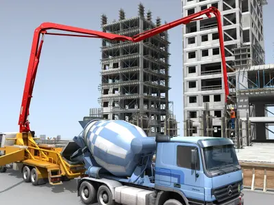 Construction Scene 03 3D model