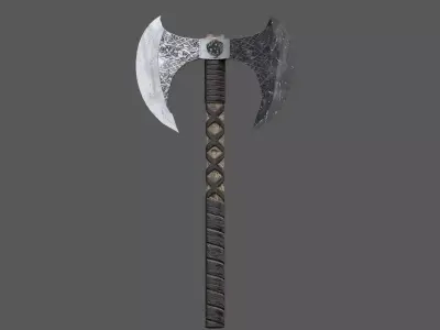 Viking Axe 3D model by Utku-E