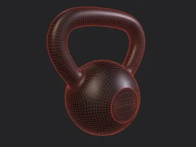 Kettle Bell 20Kg Low-poly 3D model