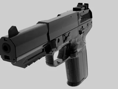Five-Seven Low-poly 3D model