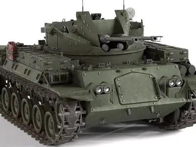 M42 Duster 40mm Anti Aircraft Tank Free 3D model