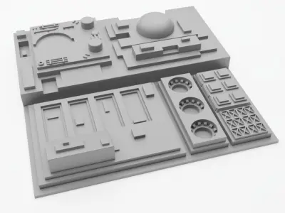 Death Star Tile   Type N 3D print model