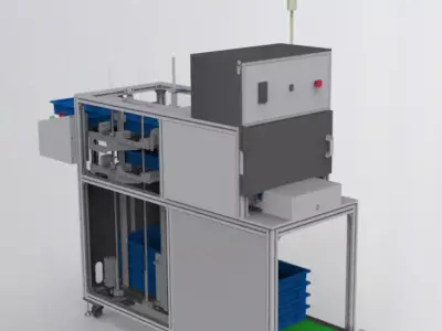 Stacking box feeding machine 3D model by forestlsls