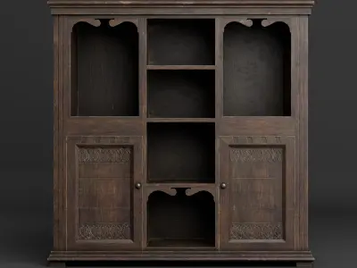 Old furniture 02 Low-poly 3D model