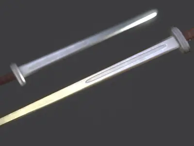 Sword Low-poly 3D model shop