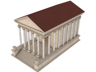 Ancient Greek Temple 3D model purchase