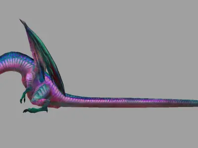 Model Dragon Low-poly 3D model