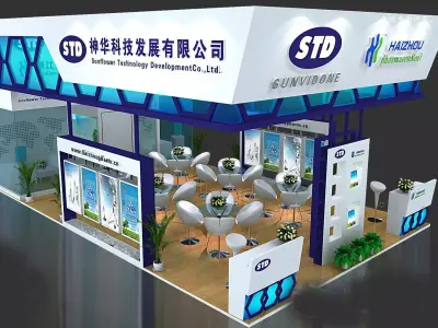 Exhibition - Area -10X6-3DMAX2009-027 3D model