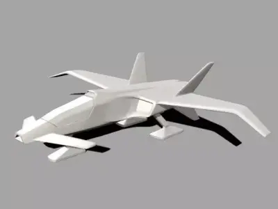 Spacecraft concept vehicle 3D print model