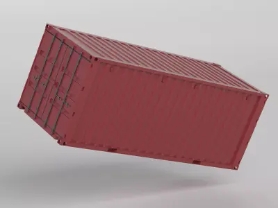 Shipping Container 3D model shop