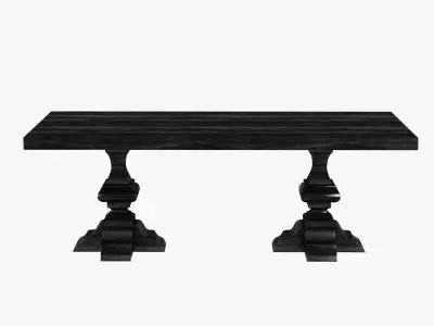 Clubcu reclaimed elm table 3D model