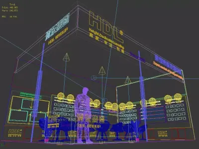 Exhibition - Area -6X9-3DMAX2009-025 3D model