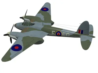 de Havilland DH98 Mosquito MkVI 3D model purchase
