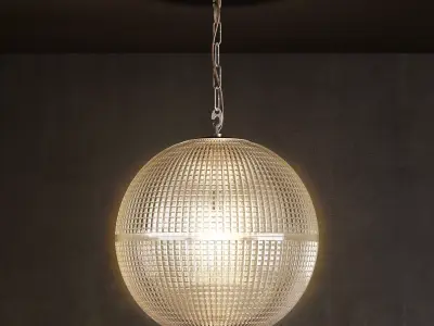 Restoration hardware prismatic globe pedant 16 inch 3D model