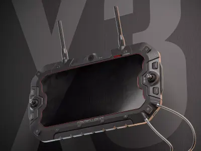 Sci-fi Controller X3 Device PBR Low-poly 3D model
