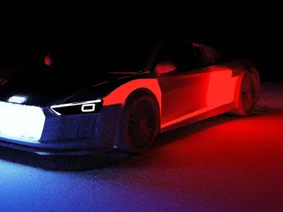 Audi r8 Free 3D model order