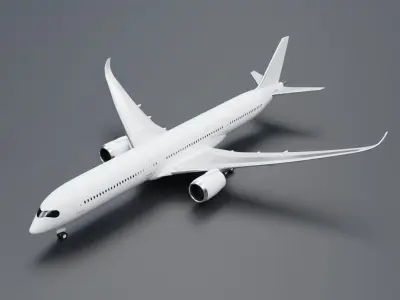 Airbus  A350 -800 -900 -100 Pack 3D model